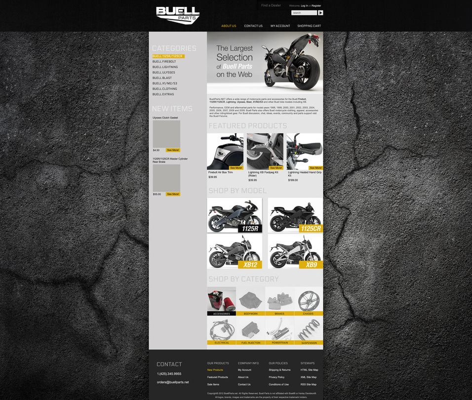 Buell Parts Redesign